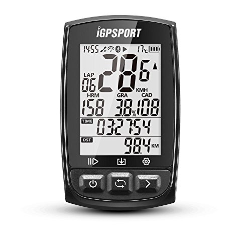 iGPSPORT Ciclocomputadores GPS iGS50E Computadora Bicicleta Inalámbrica Ciclismo Cuentakilometros Bici (Negro)