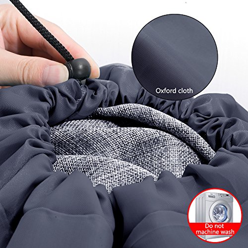 Ihomagic Bolsa de Colada con Cuerda nilón Cesto para Ropa Sucia Plegable para Baño Con Organizador Lavandería Material 210D Resistente para Cocina Dormitorio Hotel de Viaje Gran Capacidad 80-120L Gris Ihomagic Bolsa de Colada con Cuerda nilón Cesto para Ropa Sucia Plegable para Baño Con Organizador Lavandería Material 210D Resistente para Cocina Dormitorio Hotel de Viaje Gran Capacidad 80-120L Gris