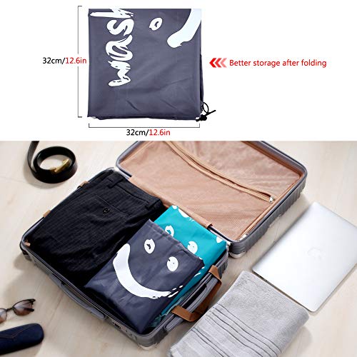 Ihomagic Bolsa de Colada con Cuerda nilón Cesto para Ropa Sucia Plegable para Baño Con Organizador Lavandería Material 210D Resistente para Cocina Dormitorio Hotel de Viaje Gran Capacidad 80-120L Gris Ihomagic Bolsa de Colada con Cuerda nilón Cesto para Ropa Sucia Plegable para Baño Con Organizador Lavandería Material 210D Resistente para Cocina Dormitorio Hotel de Viaje Gran Capacidad 80-120L Gris