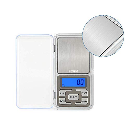 iitrust Báscula Digital para Cocina de Acero Inoxidable, (500g-0.01g) Mini Balanza de Alimentos Multifuncional, Peso de Cocina, para Ingredientes, Joyería, Café iitrust Báscula Digital para Cocina de Acero Inoxidable, (500g-0.01g) Mini Balanza de Alimentos Multifuncional, Peso de Cocina, para Ingredientes, Joyería, Café