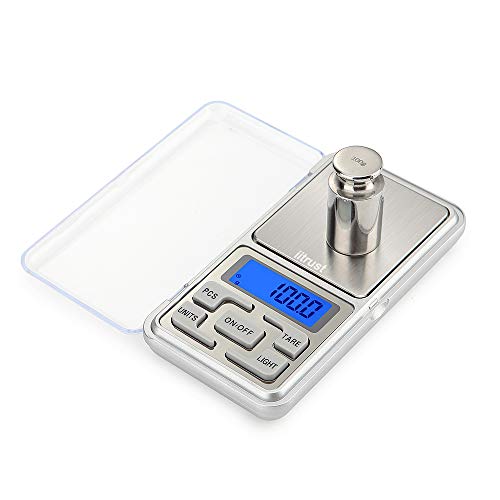 iitrust Báscula Digital para Cocina de Acero Inoxidable, (500g-0.01g) Mini Balanza de Alimentos Multifuncional, Peso de Cocina, para Ingredientes, Joyería, Café iitrust Báscula Digital para Cocina de Acero Inoxidable, (500g-0.01g) Mini Balanza de Alimentos Multifuncional, Peso de Cocina, para Ingredientes, Joyería, Café