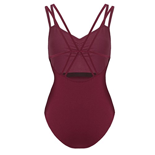 iixpin Body Maillot de Danza Ballet para Mujer Espalda Cruzada Bodysuit Elástico Algodón Camiseta Sin Manga Leotardo Gimnasia Ritmica Traje de Baño para Mujer Rojo A Large iixpin Body Maillot de Danza Ballet para Mujer Espalda Cruzada Bodysuit Elástico Algodón Camiseta Sin Manga Leotardo Gimnasia Ritmica Traje de Baño para Mujer Rojo A Large