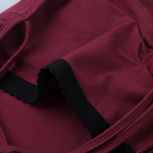 iixpin Body Maillot de Danza Ballet para Mujer Espalda Cruzada Bodysuit Elástico Algodón Camiseta Sin Manga Leotardo Gimnasia Ritmica Traje de Baño para Mujer Rojo A Large iixpin Body Maillot de Danza Ballet para Mujer Espalda Cruzada Bodysuit Elástico Algodón Camiseta Sin Manga Leotardo Gimnasia Ritmica Traje de Baño para Mujer Rojo A Large