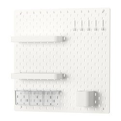Ikea Combinación de tablero de clavijas, blanco 55,88 x 55,88 cm Ikea Combinación de tablero de clavijas, blanco 55,88 x 55,88 cm
