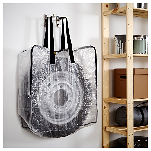 IKEA DIMPA 3 bolsas de almacenamiento extragrandes, transparentes y resistentes, para protección contra la humedad