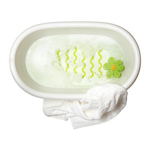 IKEA LÄTTSAM Bañera para bebé, blanco, verde - 402.484.43 IKEA LÄTTSAM Bañera para bebé, blanco, verde - 402.484.43