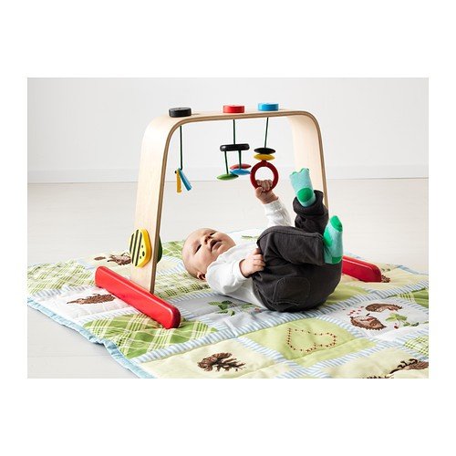 Ikea LEKA - Gimnasio de bebé, Abedul, Multicolor Ikea LEKA - Gimnasio de bebé, Abedul, Multicolor