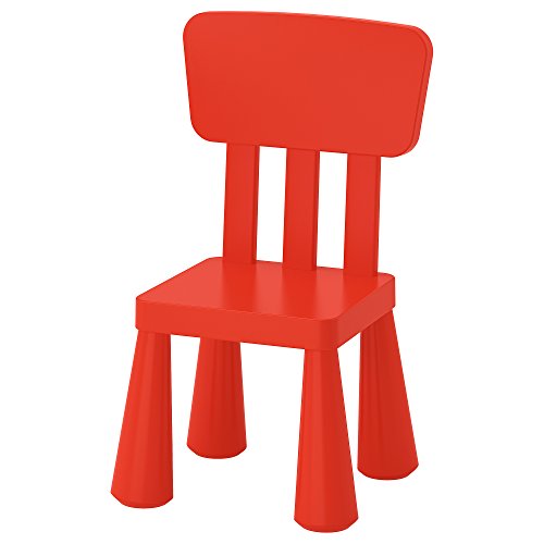 Ikea Mammut - Silla infantil para interiores y exteriores, color rojo, 1 unidad Ikea Mammut - Silla infantil para interiores y exteriores, color rojo, 1 unidad