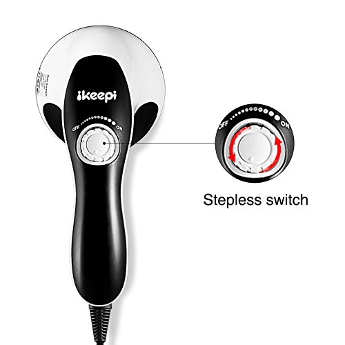 Ikeepi Masajeador Anticelulítico Eléctrico con 4 en 1 Cabezal Body Contour, Masaje portátil para aliviar el dolor muscular, levanta el cuerpo para Cuello Hombros Brazo Espalda Cintura Piernas Ikeepi Masajeador Anticelulítico Eléctrico con 4 en 1 Cabezal Body Contour, Masaje portátil para aliviar el dolor muscular, levanta el cuerpo para Cuello Hombros Brazo Espalda Cintura Piernas
