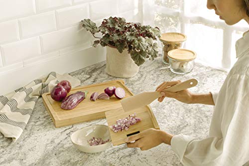 IKOHS Board Scale Bamboo - Tabla Corte de Cocina con báscula integrada