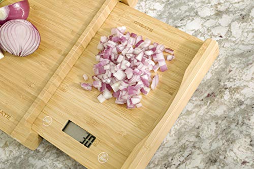 IKOHS Board Scale Bamboo - Tabla Corte de Cocina con báscula integrada