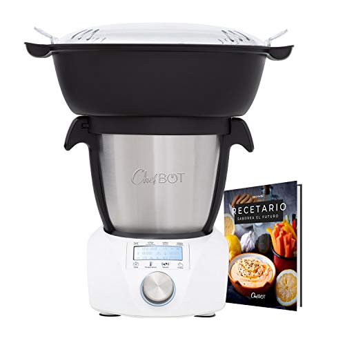 IKOHS CHEFBOT Compact STEAMPRO - Robot de Cocina Multifunción, Cocina al Vapor, 23 Funciones, 10 Velocidades con Turbo, Bol Acero Inoxidable 2,3 L, Libre BPA (con Vaporera y Recetario - Blanco) IKOHS CHEFBOT Compact STEAMPRO - Robot de Cocina Multifunción, Cocina al Vapor, 23 Funciones, 10 Velocidades con Turbo, Bol Acero Inoxidable 2,3 L, Libre BPA (con Vaporera y Recetario - Blanco)