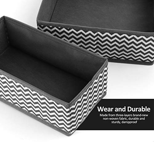 ilauke 8 Cajas Organizador de cajones Tela organizadores Almacenamiento Plegable para Sujetadores Bragas Calcetines Gris ilauke 8 Cajas Organizador de cajones Tela organizadores Almacenamiento Plegable para Sujetadores Bragas Calcetines Gris