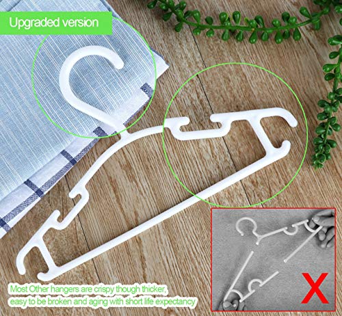 Ilauke Lote de 36 perchas para ropa infantil, 27 cm de longitud, color blanco Ilauke Lote de 36 perchas para ropa infantil, 27 cm de longitud, color blanco