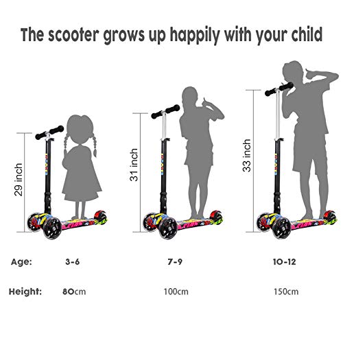 IMMEK Patinete Niño Plegable con 3 Ruedas PU Led Luces Iluminadas para 3 a 12 Años Altura Ajustable Desde 75-83 CM Niños y Niñas Juguetes y Regalos con Freno Posterior Carga Máxima 50 KG (Grafiti) IMMEK Patinete Niño Plegable con 3 Ruedas PU Led Luces Iluminadas para 3 a 12 Años Altura Ajustable Desde 75-83 CM Niños y Niñas Juguetes y Regalos con Freno Posterior Carga Máxima 50 KG (Grafiti)