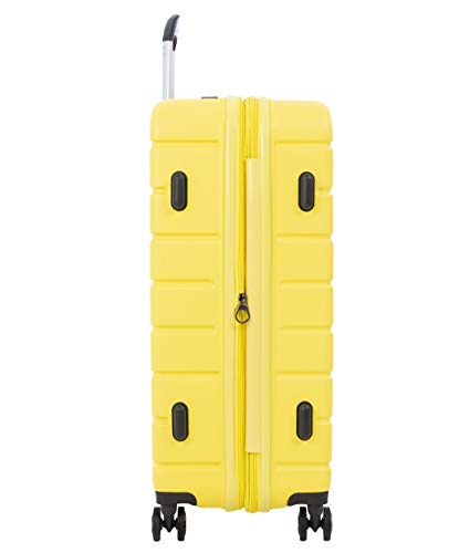 imome Top Maleta Grande Amarilla Cierre TSA 77x53x32/35 cm Expandible | Trolley de Viaje con Carga USB | Maleta de Viaje Rígida 100% ABS Reforzado, Antiarañazos imome Top Maleta Grande Amarilla Cierre TSA 77x53x32/35 cm Expandible | Trolley de Viaje con Carga USB | Maleta de Viaje Rígida 100% ABS Reforzado, Antiarañazos