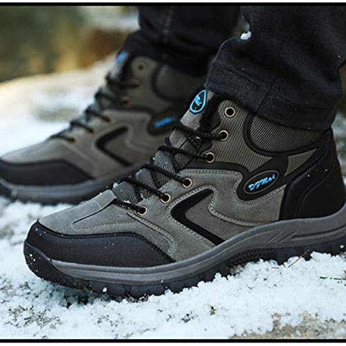 Impermeable Y Transpirable Botas De Montaña Zapatos Deslizamiento Resistente Al Desgaste para Unisex Enviar Calcetines Gris 48 EU
