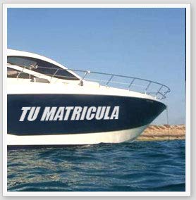Impresión en Vinilo del Folio del Barco Matrícula de Barcos Nombre del Barco Impresión en Vinilo de Exterior Folio del Barco ó Nombre del Barco Personalizado 60x10cm Cada uno de Ellos
