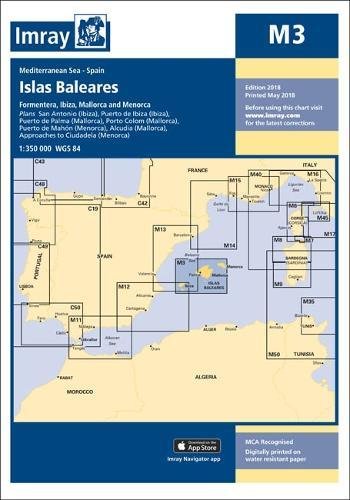 Imray Chart M3: Islas Baleares - Formentera, Ibiza, Mallorca, Menorca (M Series)