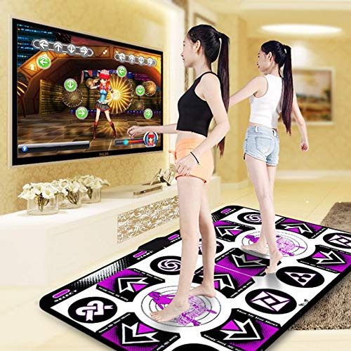 Inalámbricos Danza Doble Mats, Espuma Juega Alfombra de Baile Mat Engrosamiento de moqueta Suave 3D para Adultos/niños TV de Alta definición Ordenador de Doble Uso