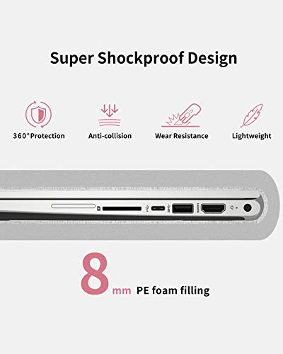 Inateck Funda para Portátiles Maletín de Ordenador Compatible con 14 Pulgadas Portátiles y MacBook Pro 2019/2018/2017/2016(A1990/A1707), 15 Surface Laptop 3 Manga Bolsa Blanda, Rosado Inateck Funda para Portátiles Maletín de Ordenador Compatible con 14 Pulgadas Portátiles y MacBook Pro 2019/2018/2017/2016(A1990/A1707), 15 Surface Laptop 3 Manga Bolsa Blanda, Rosado