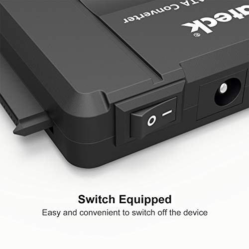 Inateck IDE/SATA a USB 3.0 Adaptador Docking Station Convertidor para 2.5" y 3.5" Disco Duro con 12V 2A Adaptador de Corriente, Compatible con CD/DVD Inateck IDE/SATA a USB 3.0 Adaptador Docking Station Convertidor para 2.5" y 3.5" Disco Duro con 12V 2A Adaptador de Corriente, Compatible con CD/DVD
