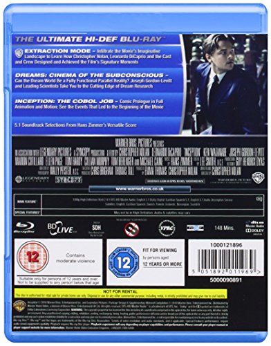 Inception (Blu-Ray+Dvd) [Edizione: Regno Unito] [Reino Unido] [Blu-ray]
