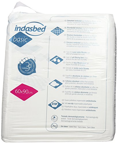 Indasbed Basic Protector Cama, 60 x 90 cm - 20 Protectores Indasbed Basic Protector Cama, 60 x 90 cm - 20 Protectores