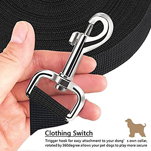 iNeego Correas Básicas para Perros 10M Correa de Perro Obediente Cuerda Nylon Largo Mascota Perro Formación Correa de Entrenamiento Llevar (Negro, 10M) iNeego Correas Básicas para Perros 10M Correa de Perro Obediente Cuerda Nylon Largo Mascota Perro Formación Correa de Entrenamiento Llevar (Negro, 10M)