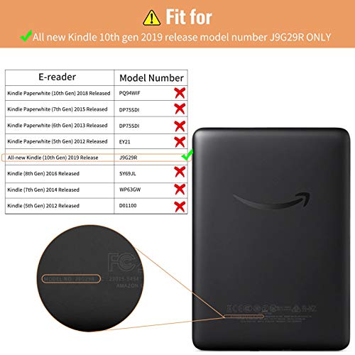 INFILAND Funda para Kindle 10 generacion 2019, Dormir/Despertar automático Cuero Ultra Delgado y liviano Kindle 10 generacion 2019 Funda, Rosa Dorado INFILAND Funda para Kindle 10 generacion 2019, Dormir/Despertar automático Cuero Ultra Delgado y liviano Kindle 10 generacion 2019 Funda, Rosa Dorado