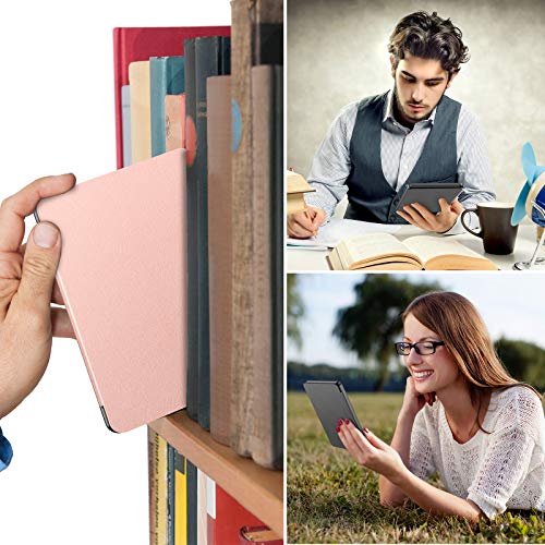 INFILAND Funda para Kindle 10 generacion 2019, Dormir/Despertar automático Cuero Ultra Delgado y liviano Kindle 10 generacion 2019 Funda, Rosa Dorado INFILAND Funda para Kindle 10 generacion 2019, Dormir/Despertar automático Cuero Ultra Delgado y liviano Kindle 10 generacion 2019 Funda, Rosa Dorado