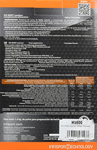 Infisport Iso Whey - Leucina Chocolate, 1400 gram