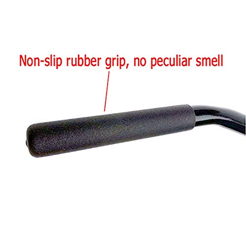 Inicio Gimnasio Ejercicio del tríceps Musculación Pro-Grip Curl Bares con antideslizante de goma Asas, tire hacia abajo LAT barra de archivos adjuntos de la manija for la máquina de cable, longitud de Inicio Gimnasio Ejercicio del tríceps Musculación Pro-Grip Curl Bares con antideslizante de goma Asas, tire hacia abajo LAT barra de archivos adjuntos de la manija for la máquina de cable, longitud de