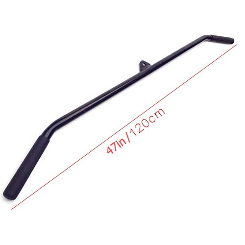 Inicio Gimnasio Ejercicio del tríceps Musculación Pro-Grip Curl Bares con antideslizante de goma Asas, tire hacia abajo LAT barra de archivos adjuntos de la manija for la máquina de cable, longitud de Inicio Gimnasio Ejercicio del tríceps Musculación Pro-Grip Curl Bares con antideslizante de goma Asas, tire hacia abajo LAT barra de archivos adjuntos de la manija for la máquina de cable, longitud de
