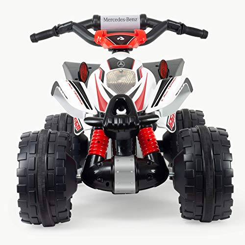 INJUSA – Quad Mercedes de 12V Licenciado con Cambio de Marchas y Freno Eléctrico Recomendado a niños +2 Años, Color Blanco INJUSA – Quad Mercedes de 12V Licenciado con Cambio de Marchas y Freno Eléctrico Recomendado a niños +2 Años, Color Blanco