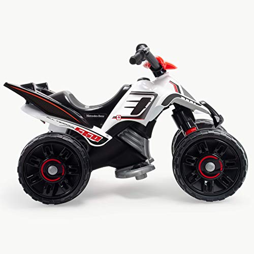 INJUSA – Quad Mercedes de 12V Licenciado con Cambio de Marchas y Freno Eléctrico Recomendado a niños +2 Años, Color Blanco INJUSA – Quad Mercedes de 12V Licenciado con Cambio de Marchas y Freno Eléctrico Recomendado a niños +2 Años, Color Blanco