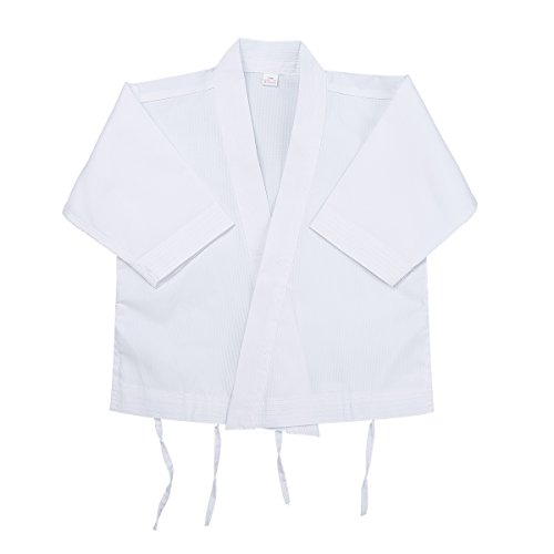 inlzdz Unisexo Kimono de Artes Marciales Infantil Ropa de Taekwondo Traje de Karate de Algodón Manga Larga Cinturón Gratis Niños Adultos Color Blanco Blanco 12-14 Años inlzdz Unisexo Kimono de Artes Marciales Infantil Ropa de Taekwondo Traje de Karate de Algodón Manga Larga Cinturón Gratis Niños Adultos Color Blanco Blanco 12-14 Años