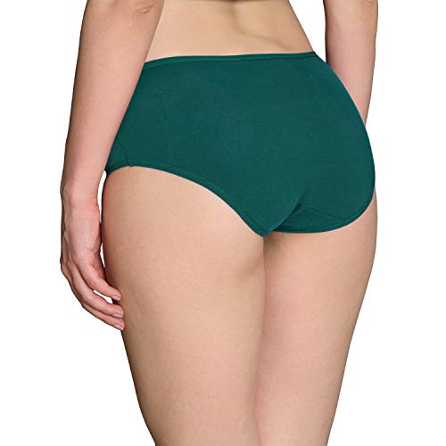 INNERSY Bragas Mujer Algodón Culotte de Sexy y Cómoda Ropa Interior Pack de 6 (XS-EU 36, Oscuro)