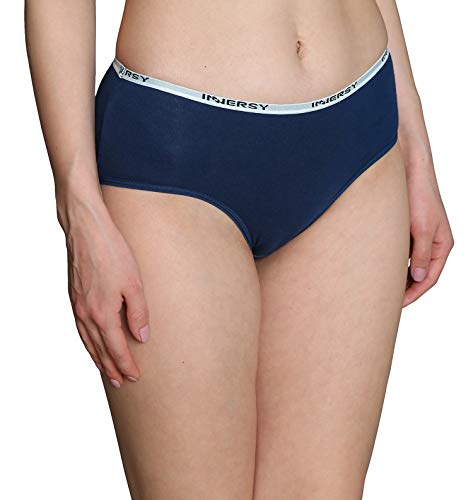 INNERSY Bragas Mujer Culotte de Algodón Braguitas Ropa Interior Cómoda y Sexy Pack de 6 (S-EU 38, Basico)