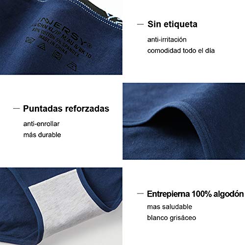 INNERSY Bragas Mujer Culotte de Algodón Braguitas Ropa Interior Cómoda y Sexy Pack de 6 (S-EU 38, Basico) INNERSY Bragas Mujer Culotte de Algodón Braguitas Ropa Interior Cómoda y Sexy Pack de 6 (S-EU 38, Basico)