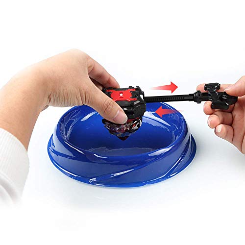 Innoo Tech Burst Peonzas 2 Pcs Gyro Spinning Fusión 4D Conjuntos de Metal, Launcher con Estadio, Regalo para niños Innoo Tech Burst Peonzas 2 Pcs Gyro Spinning Fusión 4D Conjuntos de Metal, Launcher con Estadio, Regalo para niños