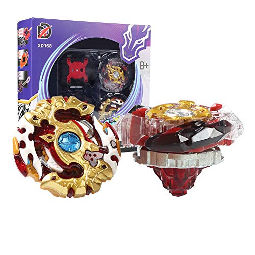 Innoo Tech Burst Peonzas 2 Pcs Gyro Spinning Fusión 4D Conjuntos de Metal, Launcher con Estadio, Regalo para niños Innoo Tech Burst Peonzas 2 Pcs Gyro Spinning Fusión 4D Conjuntos de Metal, Launcher con Estadio, Regalo para niños