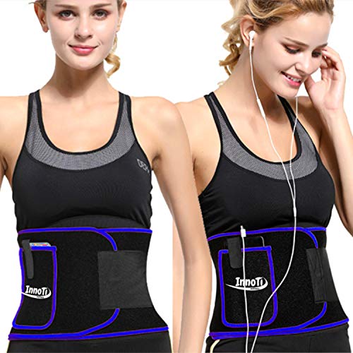 InnoTi Faja Reductora Adelgazante de Neopreno para Mujer y Hombre - Cinturón Lumbar Reductor de Cintura y Abdomen para Gimnasio, Fitness y Deporte - Faja Lumbar Abdominal de Sudoración y Efecto Sauna InnoTi Faja Reductora Adelgazante de Neopreno para Mujer y Hombre - Cinturón Lumbar Reductor de Cintura y Abdomen para Gimnasio, Fitness y Deporte - Faja Lumbar Abdominal de Sudoración y Efecto Sauna