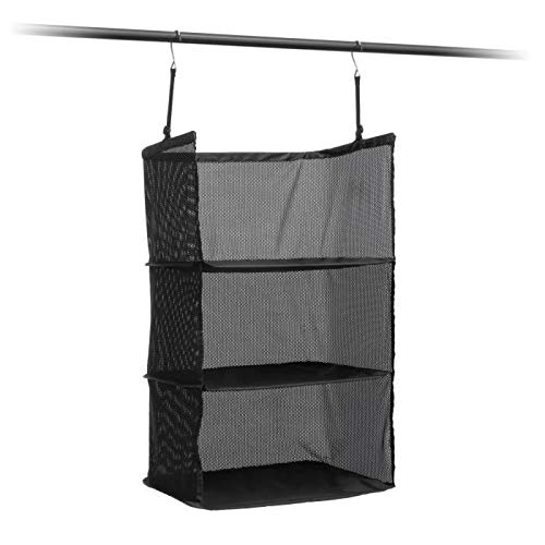 InnovaGoods Estantería Plegable Organizadora De Maletas Organizador para Maletas, 45 cm, Negro