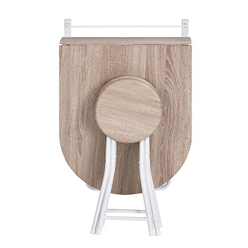 Innovareds Mesa de madera abatible de pared plegable Mesa de comedor y mesa de comedor plegable Mesa de desayuno plegable Silla de haya