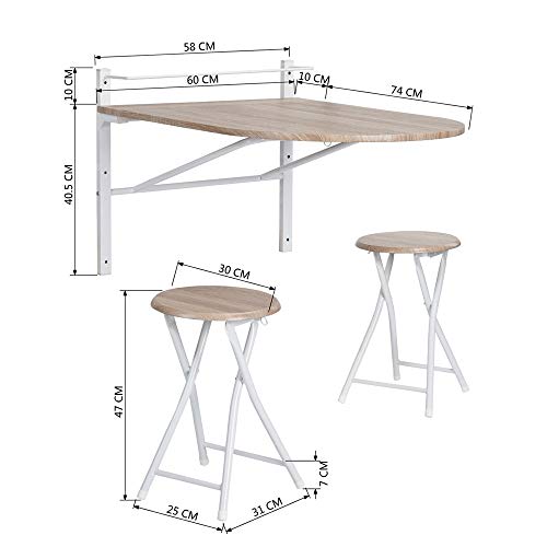 Innovareds Mesa de madera abatible de pared plegable Mesa de comedor y mesa de comedor plegable Mesa de desayuno plegable Silla de haya Innovareds Mesa de madera abatible de pared plegable Mesa de comedor y mesa de comedor plegable Mesa de desayuno plegable Silla de haya