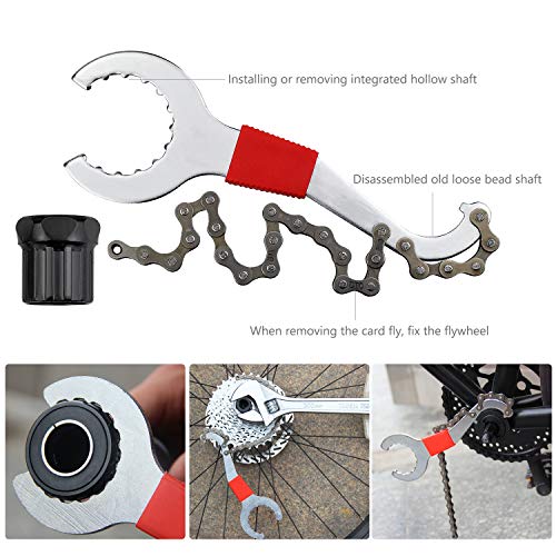 Inntek 4pcs Llave de Bicicleta, Herramienta de Reparación de Bicicleta,Reparación de Bicicleta de Montaña, Herramienta de Pedalier de Bicicleta Herramientas Mantenimiento de Bici Inntek 4pcs Llave de Bicicleta, Herramienta de Reparación de Bicicleta,Reparación de Bicicleta de Montaña, Herramienta de Pedalier de Bicicleta Herramientas Mantenimiento de Bici