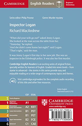 Inspector Logan. Level 1 Beginner / Elementary. A1+. Cambridge English Readers.