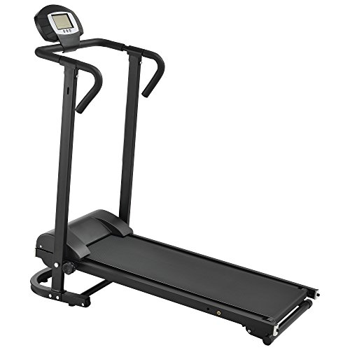 [in.tec] Cinta de Correr [Negra] mecánica (NO automático) con Pantalla LCD Plegable Entrenamiento en casa Fitness