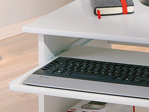 Inter Link Adda Escritorio para Ordenador, Blanco, 80 x 50 x 75 cm Inter Link Adda Escritorio para Ordenador, Blanco, 80 x 50 x 75 cm